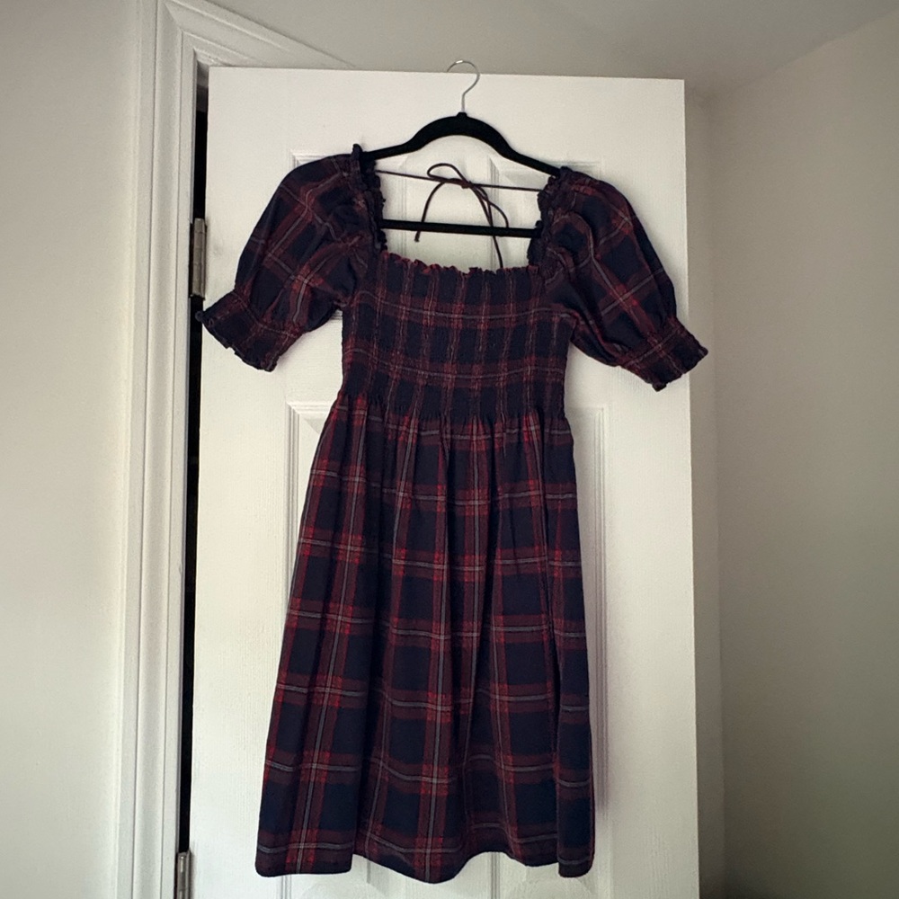 Hill House Athena Nap Dress Tartan Plaid S